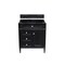 James Martin Vanities Brittany 30in Single Vanity Cabinet, Black Onyx 650-V30-BKO - alternate 1